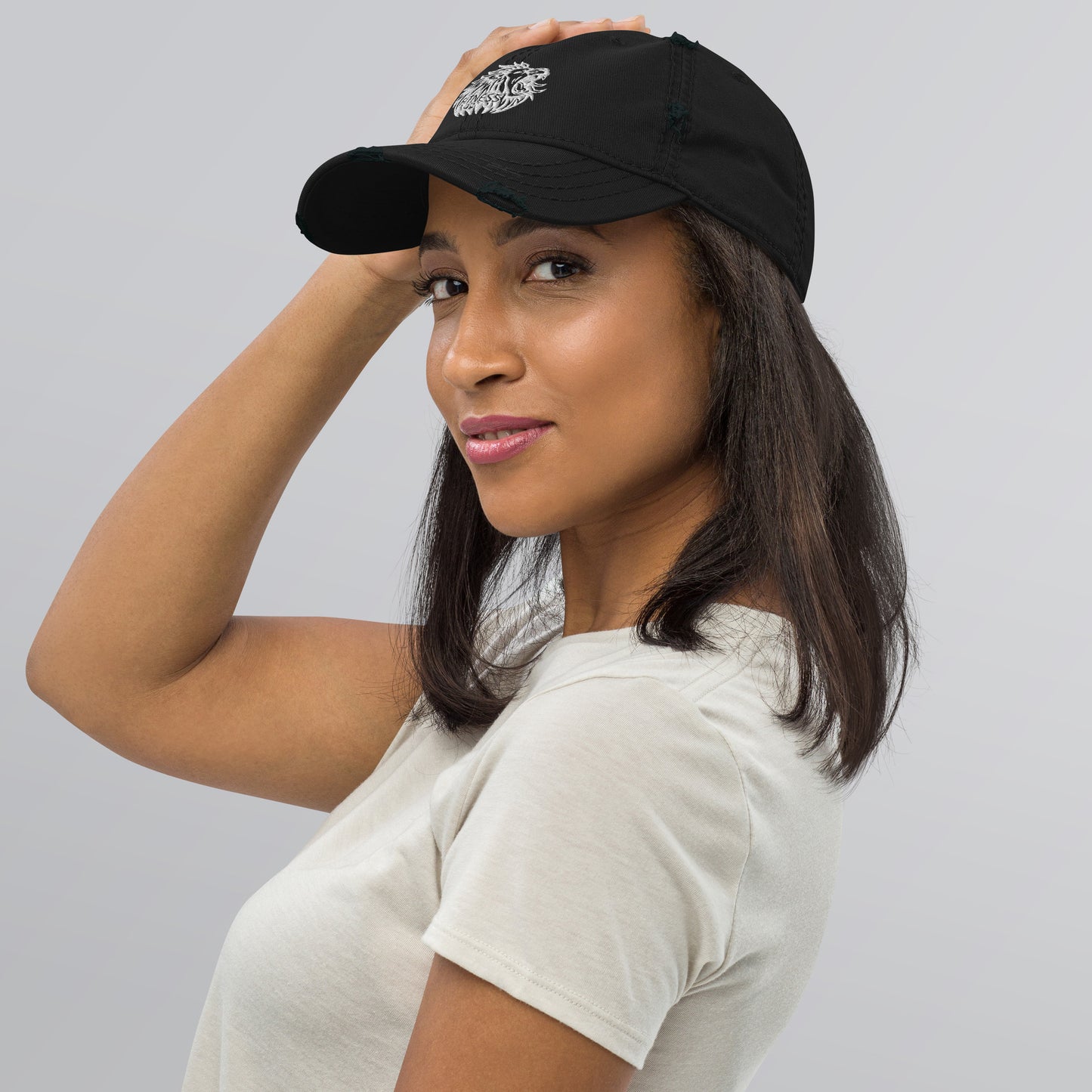 Leo Fitness 42 Distressed Dad Hat