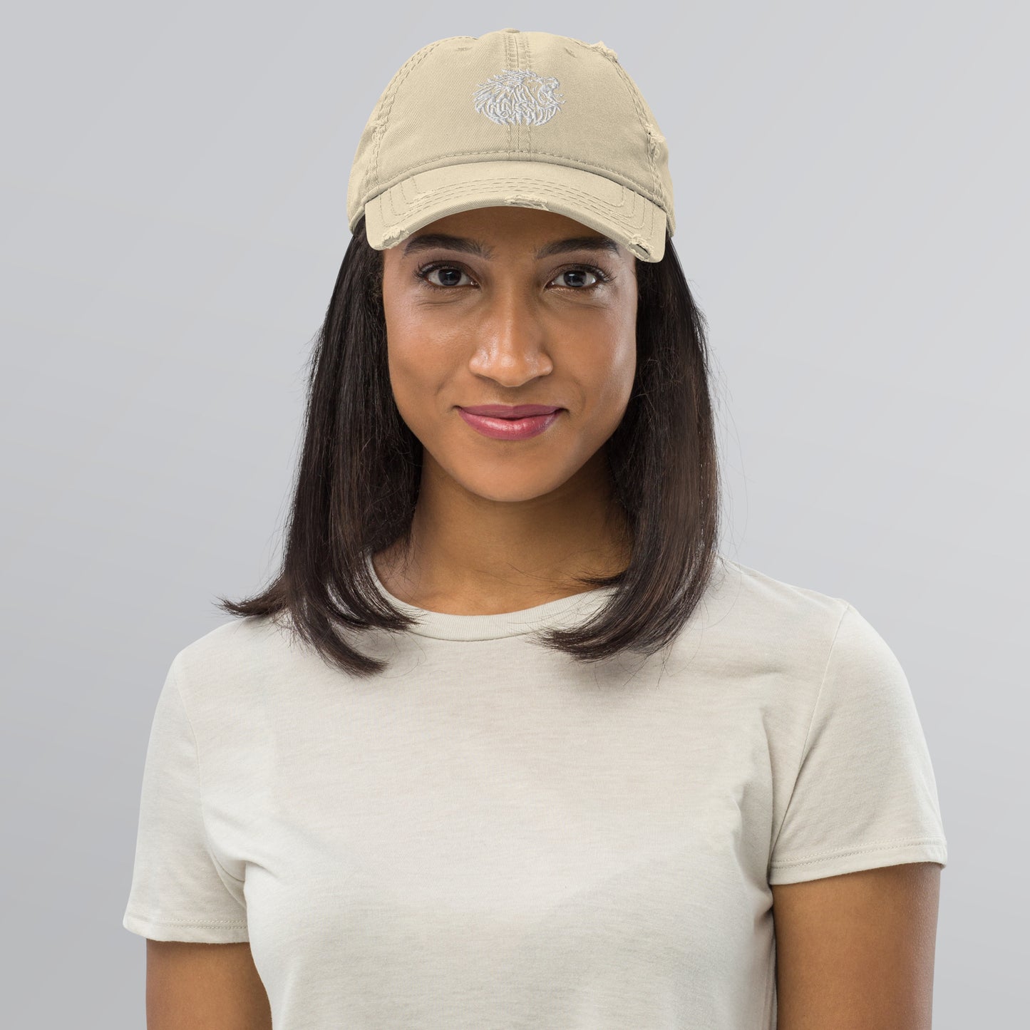 Leo Fitness 42 Distressed Dad Hat