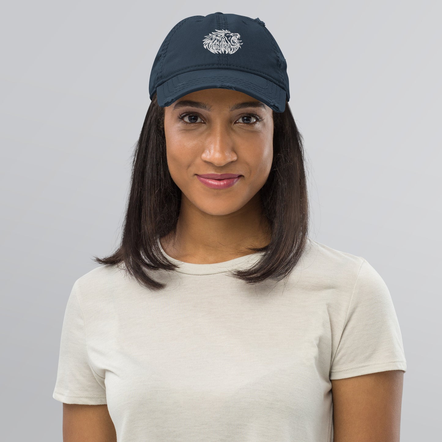 Leo Fitness 42 Distressed Dad Hat