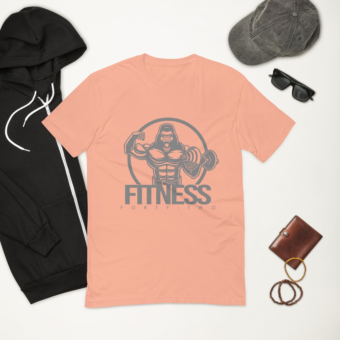 Gorilla mode Gray Short Sleeve T-shirt