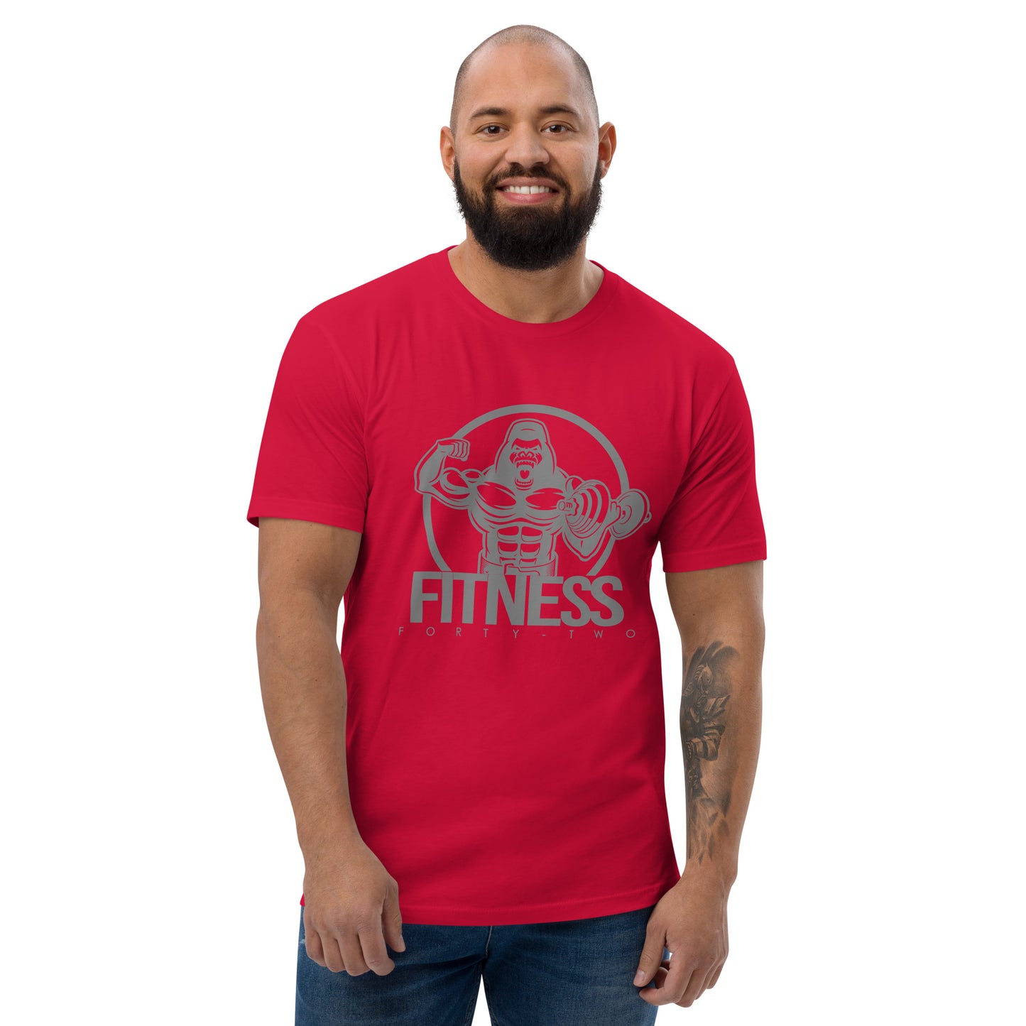 Gorilla mode Gray Short Sleeve T-shirt