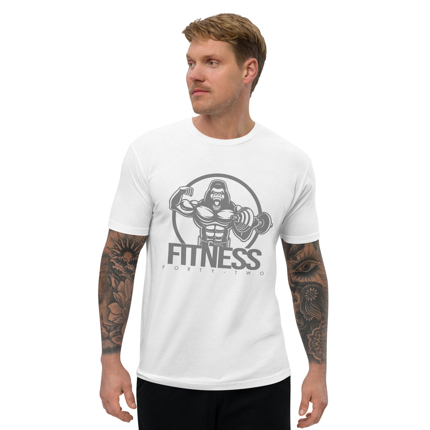 Gorilla mode Gray Short Sleeve T-shirt
