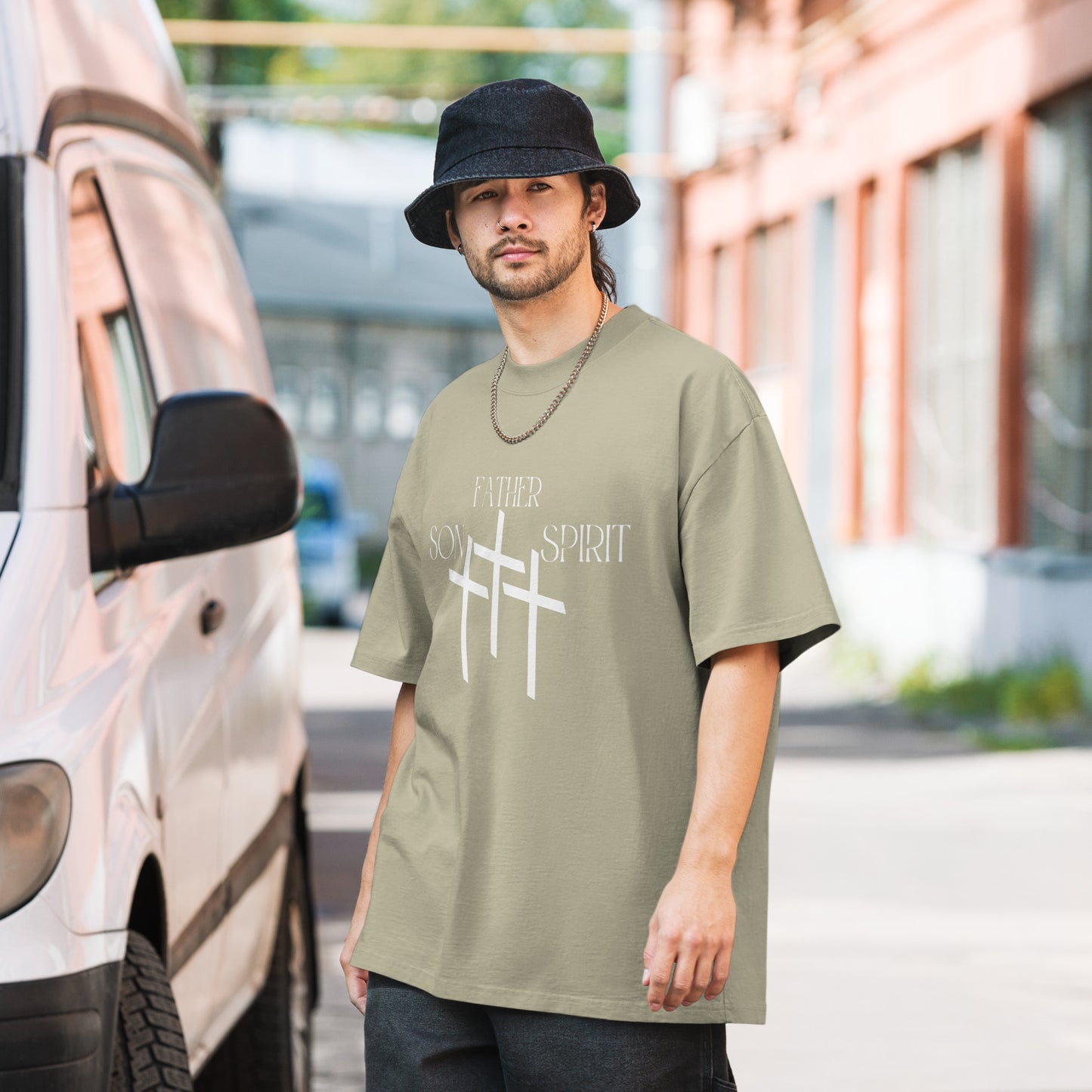 Fitness42 Trinity Oversized faded t-shirt