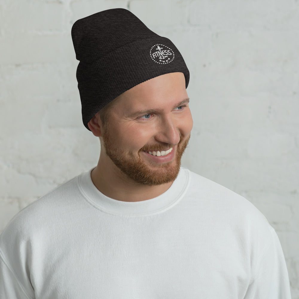 Fitness 42 Star Cuffed Beanie