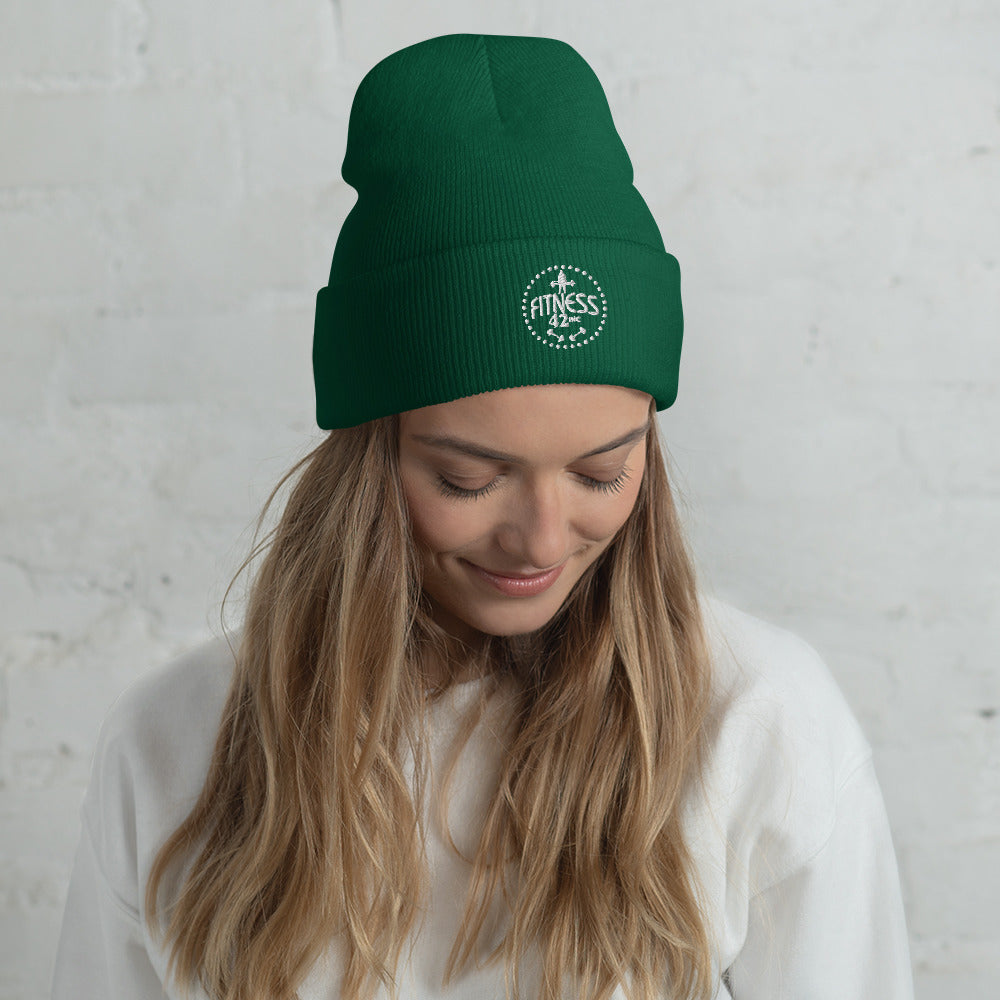 Fitness 42 Star Cuffed Beanie