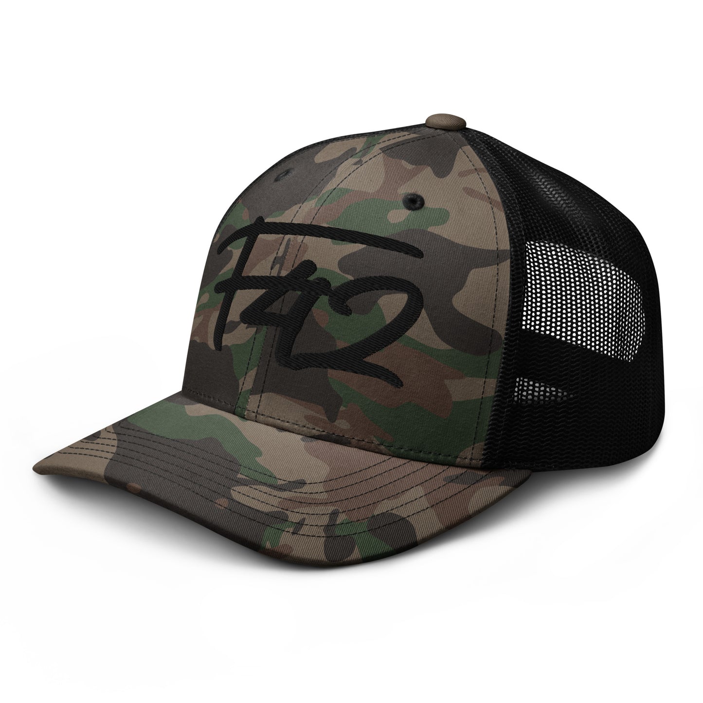 F42 Camouflage trucker hat