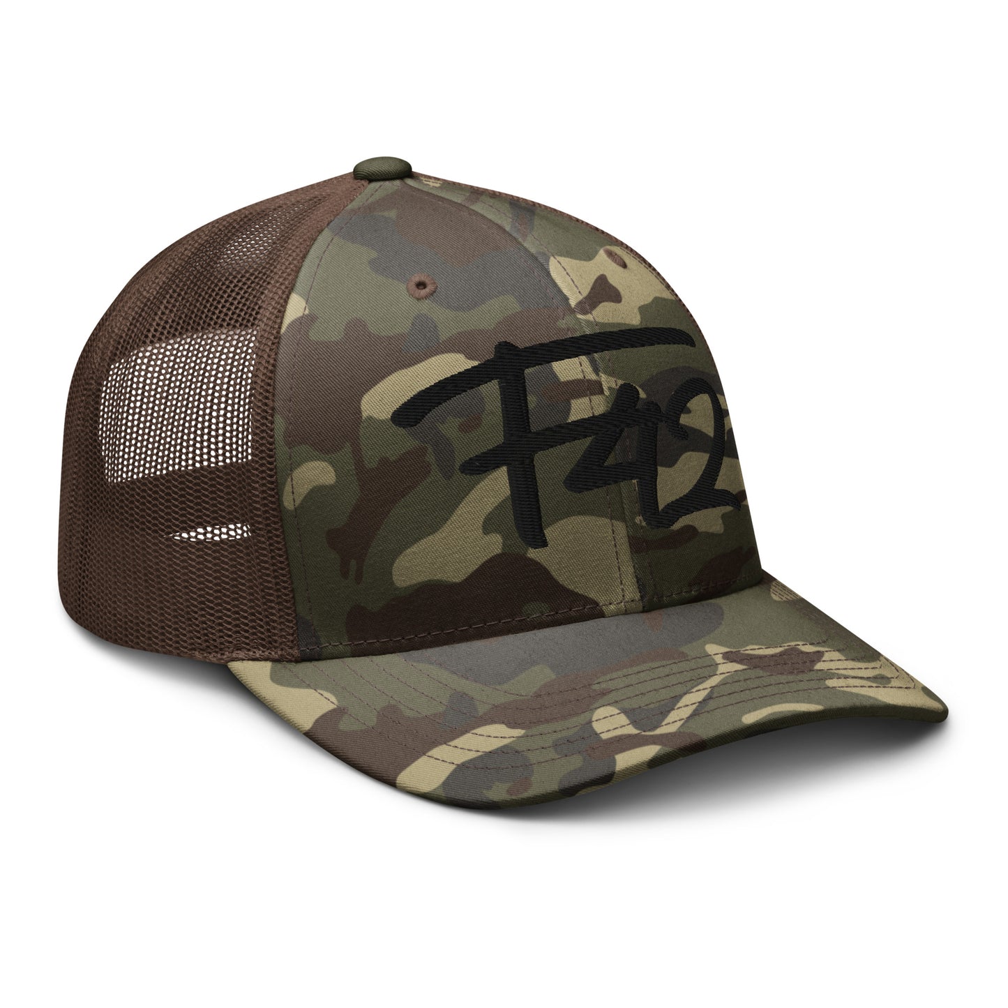 F42 Camouflage trucker hat