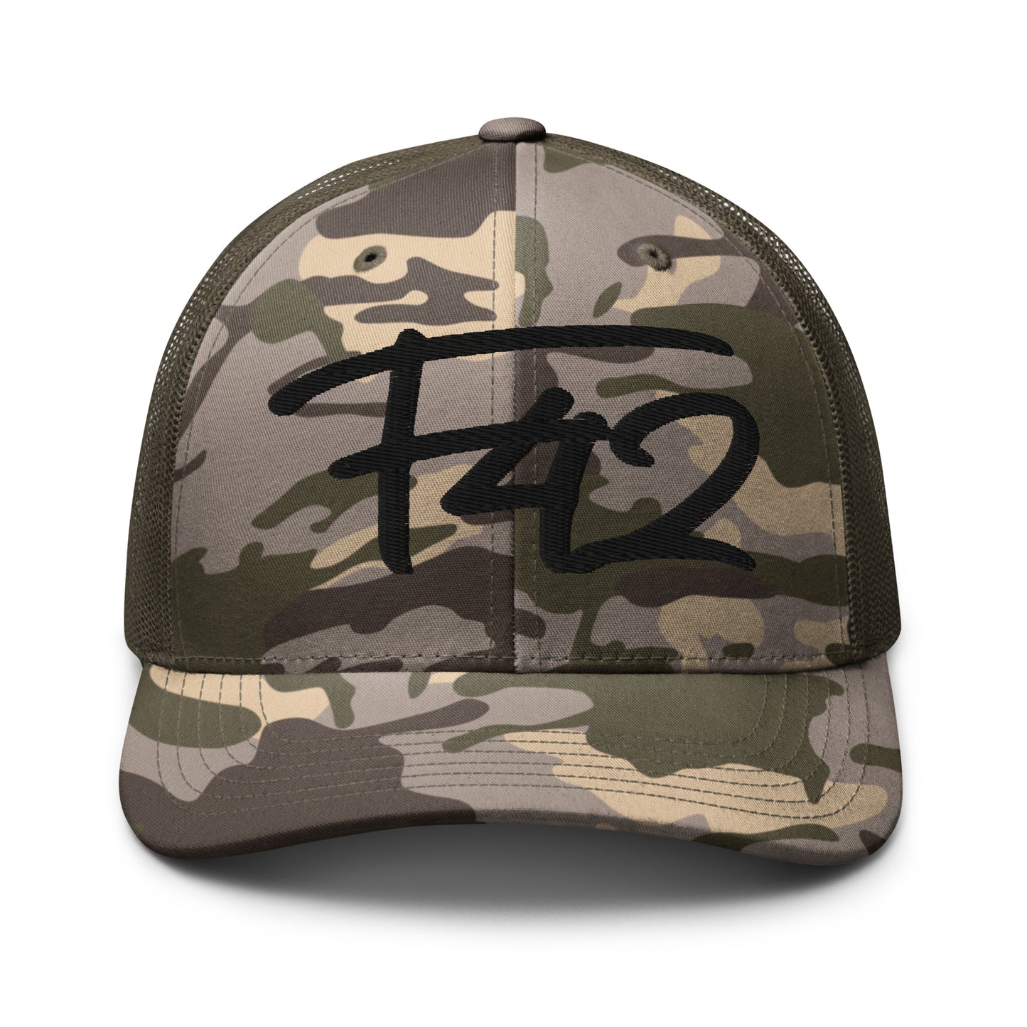 F42 Camouflage trucker hat