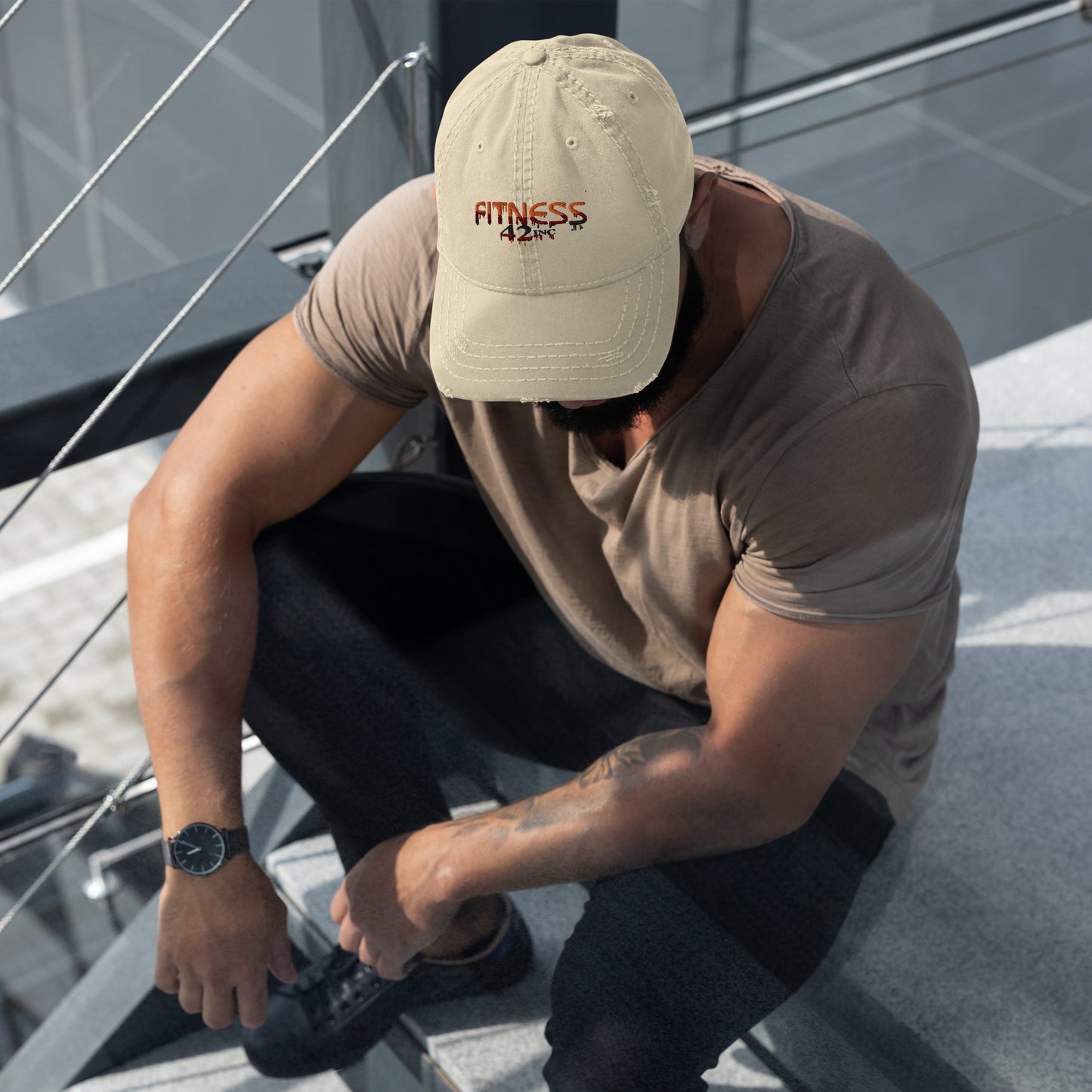 Drip Fitness 42 Distressed Dad Hat