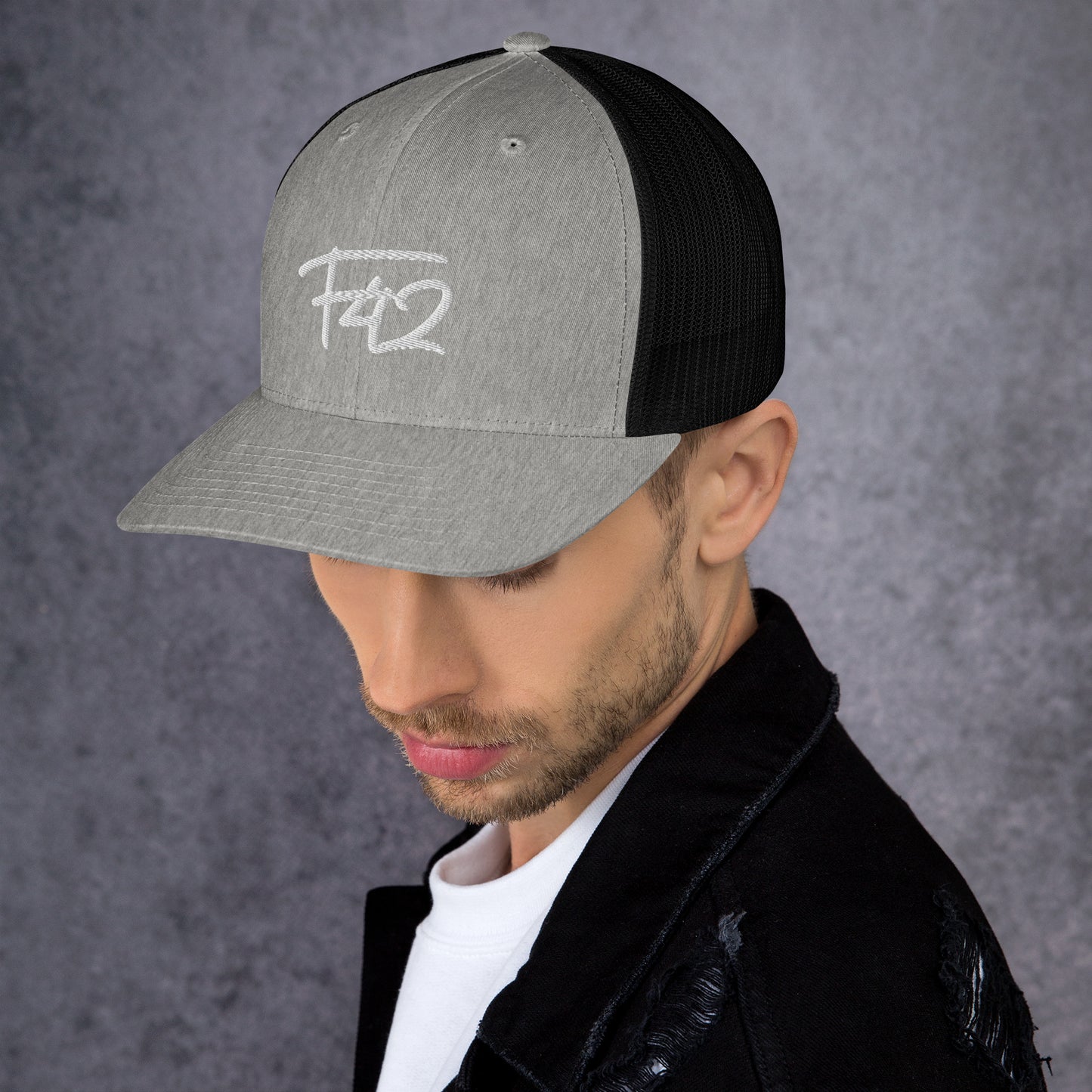 F42 White Trucker Cap