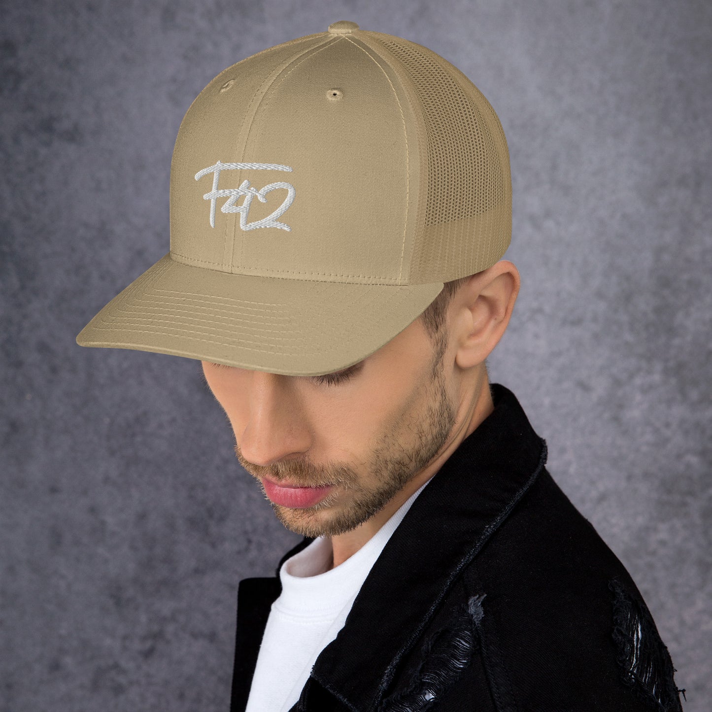 F42 White Trucker Cap