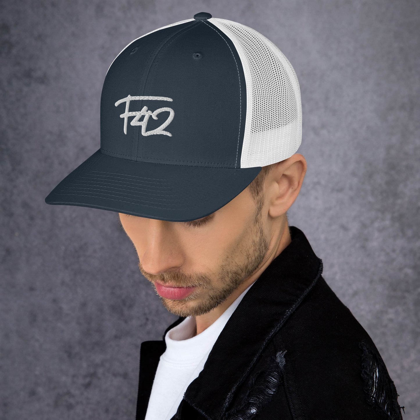 F42 White Trucker Cap