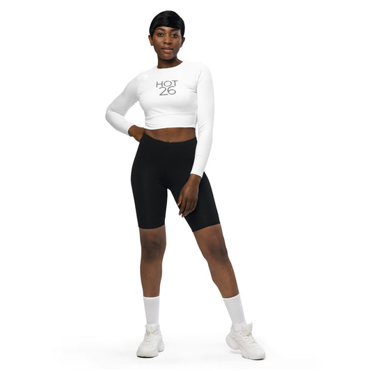 Hot 26 Recycled long-sleeve crop top