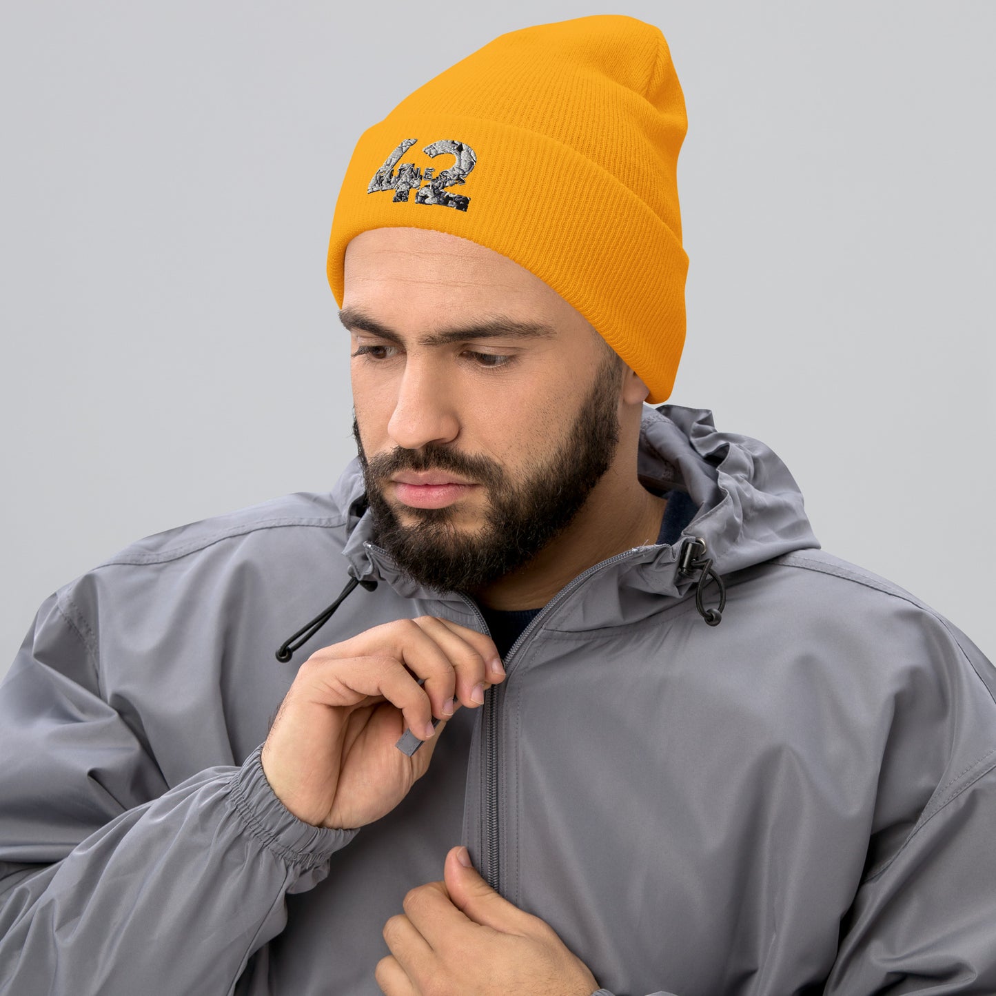 Fitness 42 Broken Cuffed Beanie