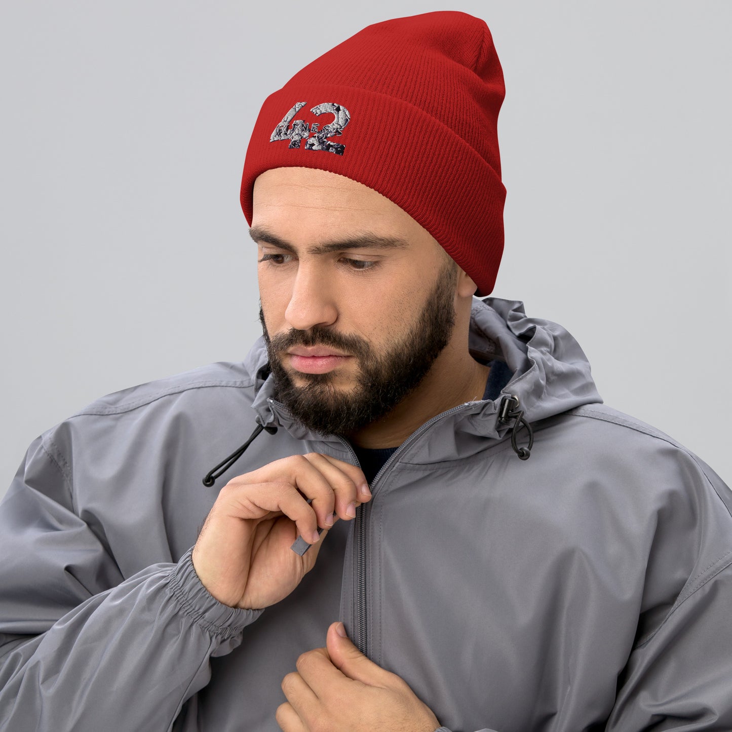 Fitness 42 Broken Cuffed Beanie