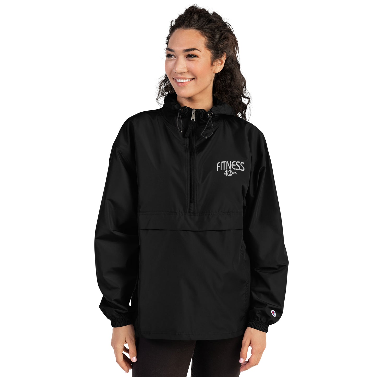 Fitness 42 Unisex Embroidered Champion Packable Jacket