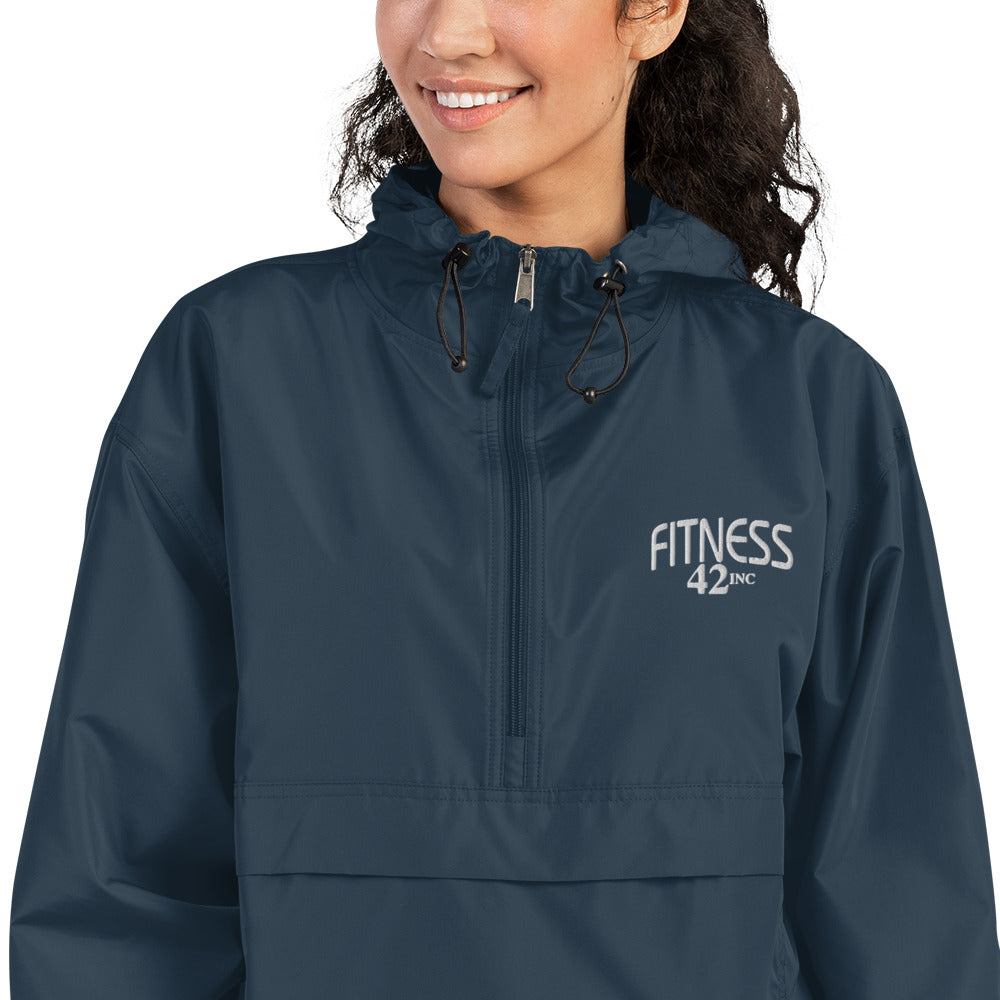 Fitness 42 Unisex Embroidered Champion Packable Jacket