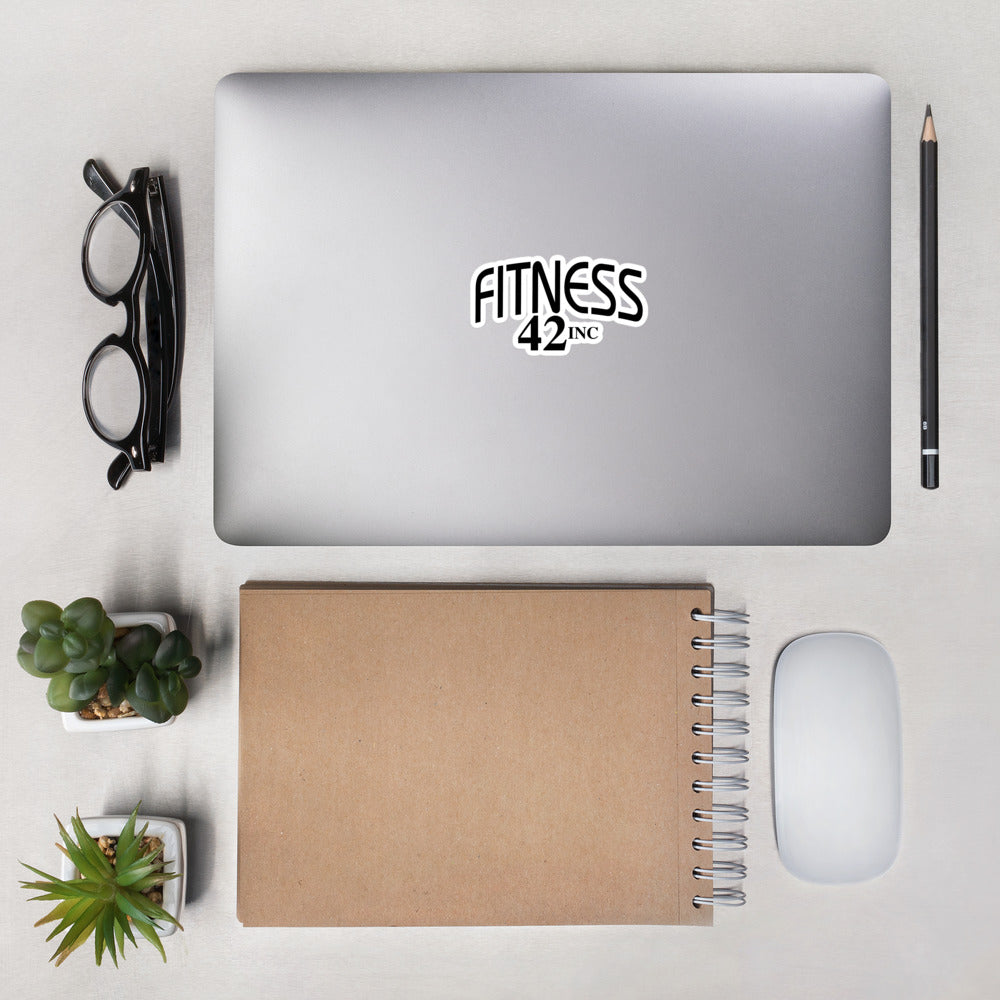 Fitness 42 Full Black Bubble-free stickers