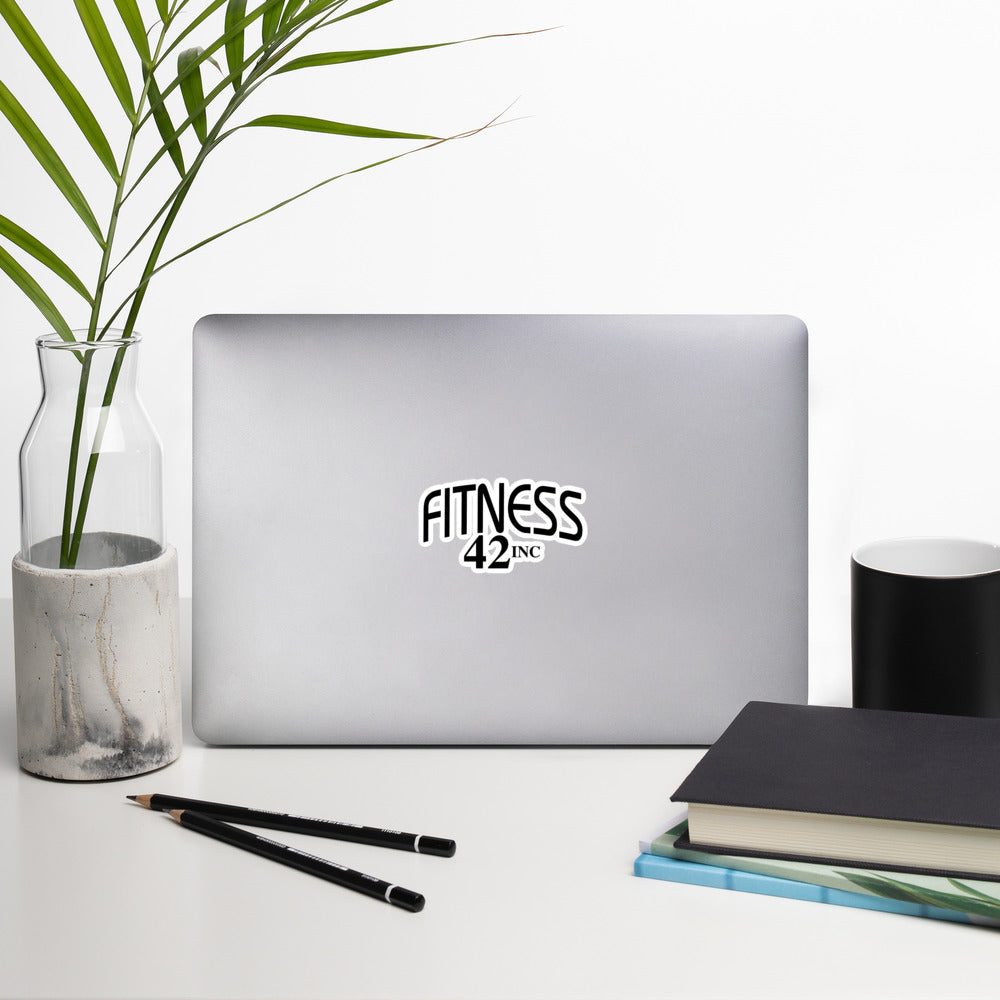 Fitness 42 Full Black Bubble-free stickers