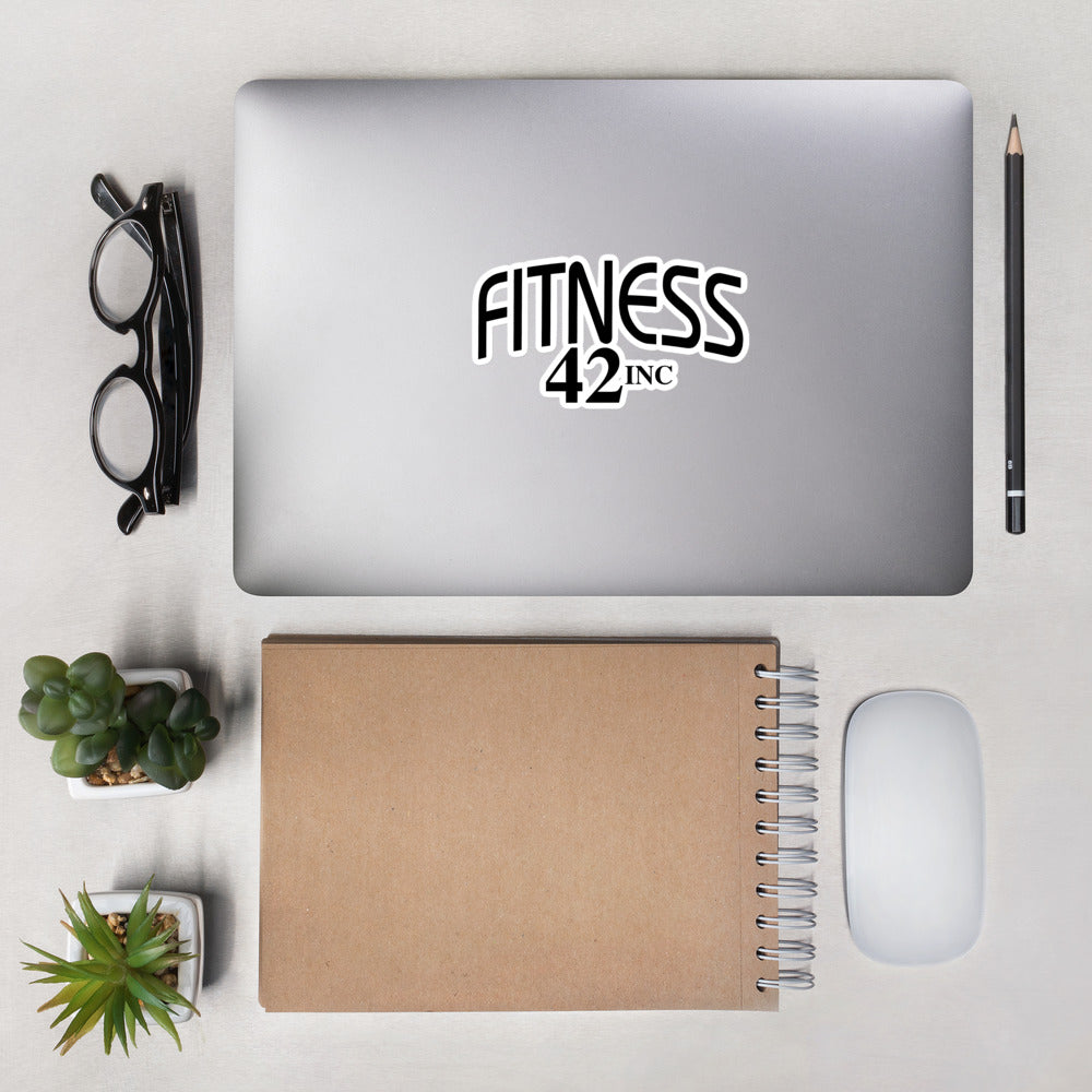 Fitness 42 Full Black Bubble-free stickers