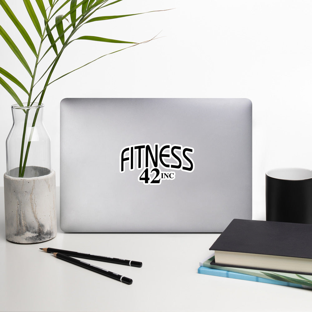 Fitness 42 Full Black Bubble-free stickers