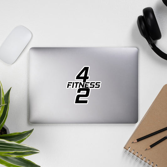 Fitness 42 Black Cross Bubble-free stickers