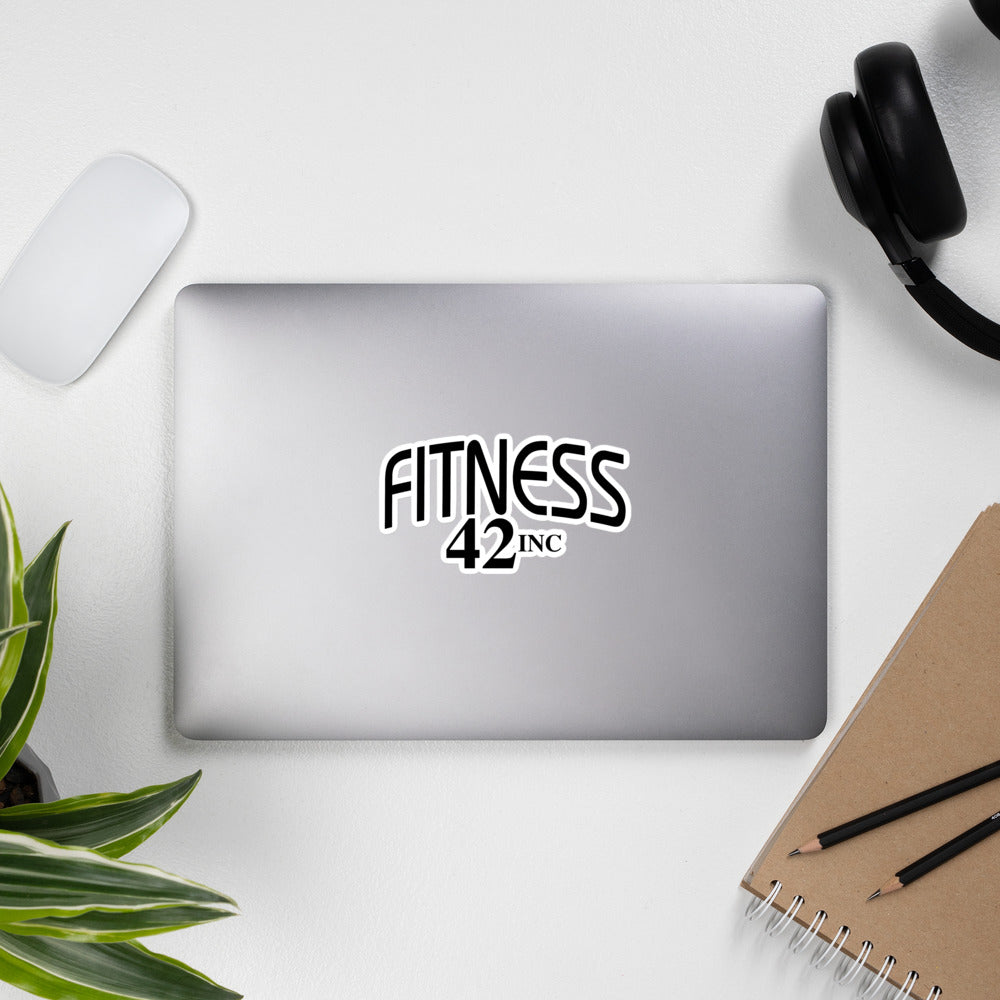 Fitness 42 Full Black Bubble-free stickers