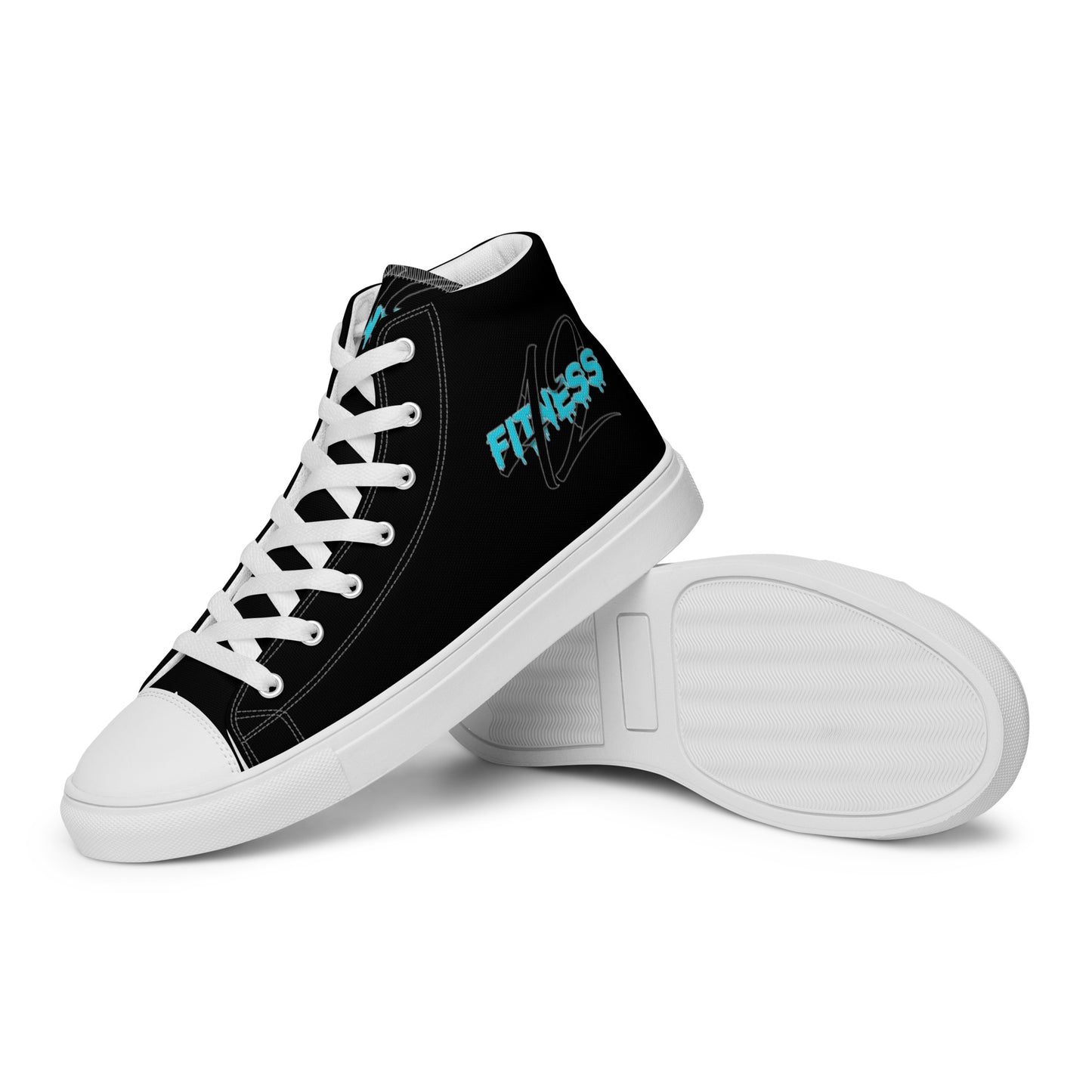 Fitness 42 Black Monster Men’s high top canvas shoes