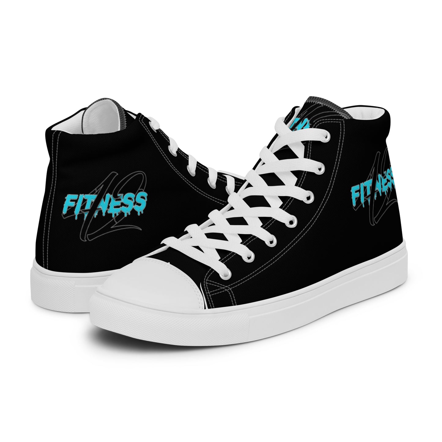 Fitness 42 Black Monster Men’s high top canvas shoes