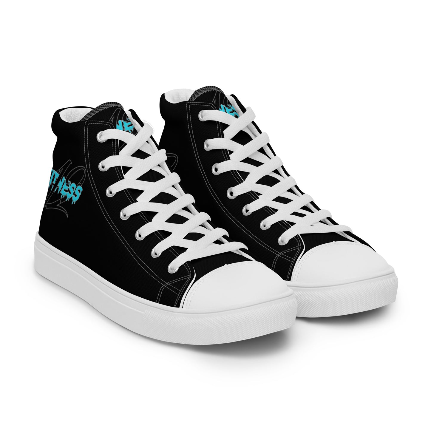 Fitness 42 Black Monster Men’s high top canvas shoes