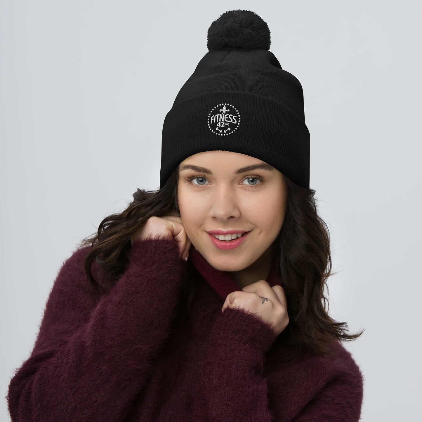 Fitness 42 Star Pom-Pom Beanie