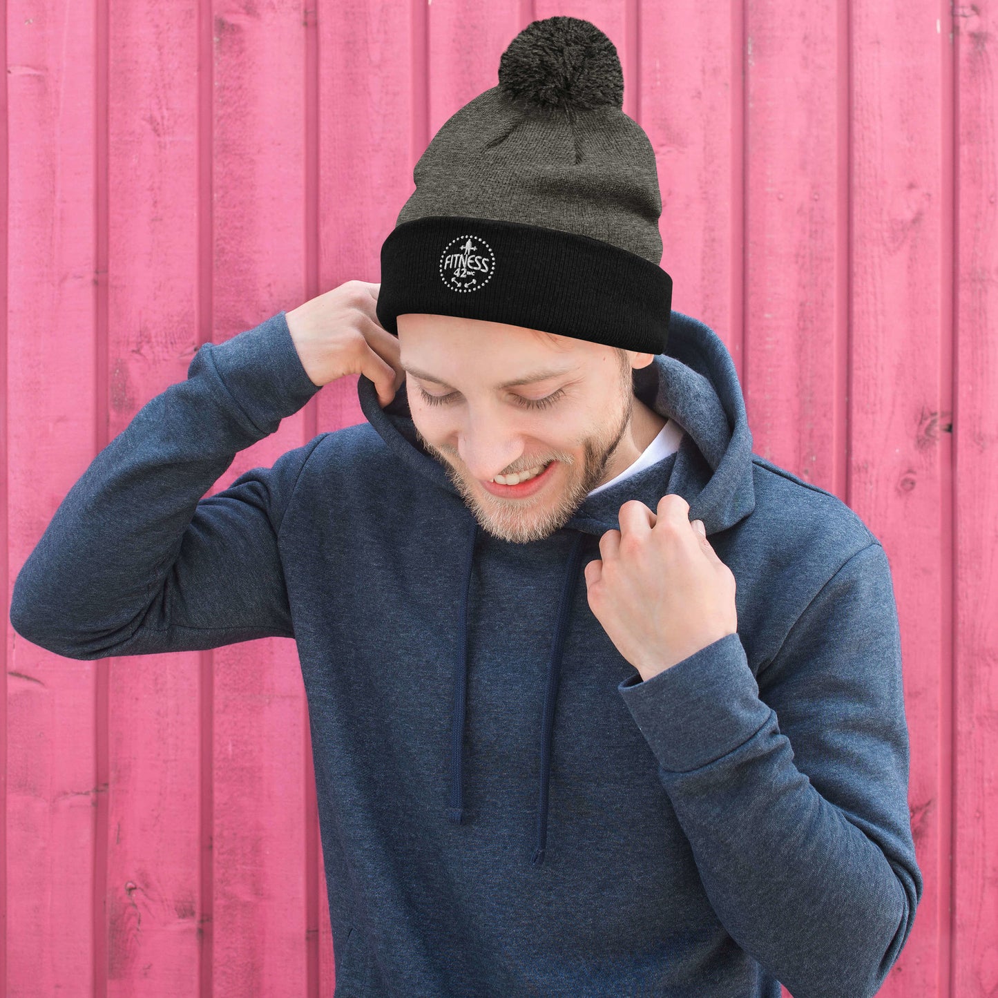 Fitness 42 Star Pom-Pom Beanie