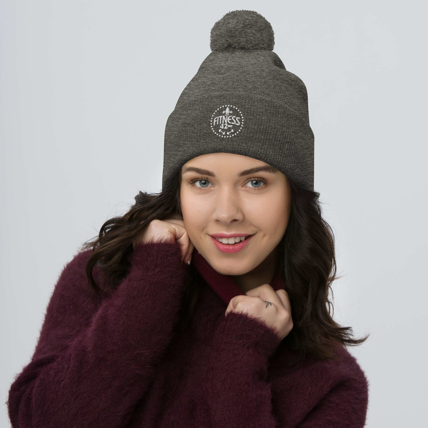 Fitness 42 Star Pom-Pom Beanie