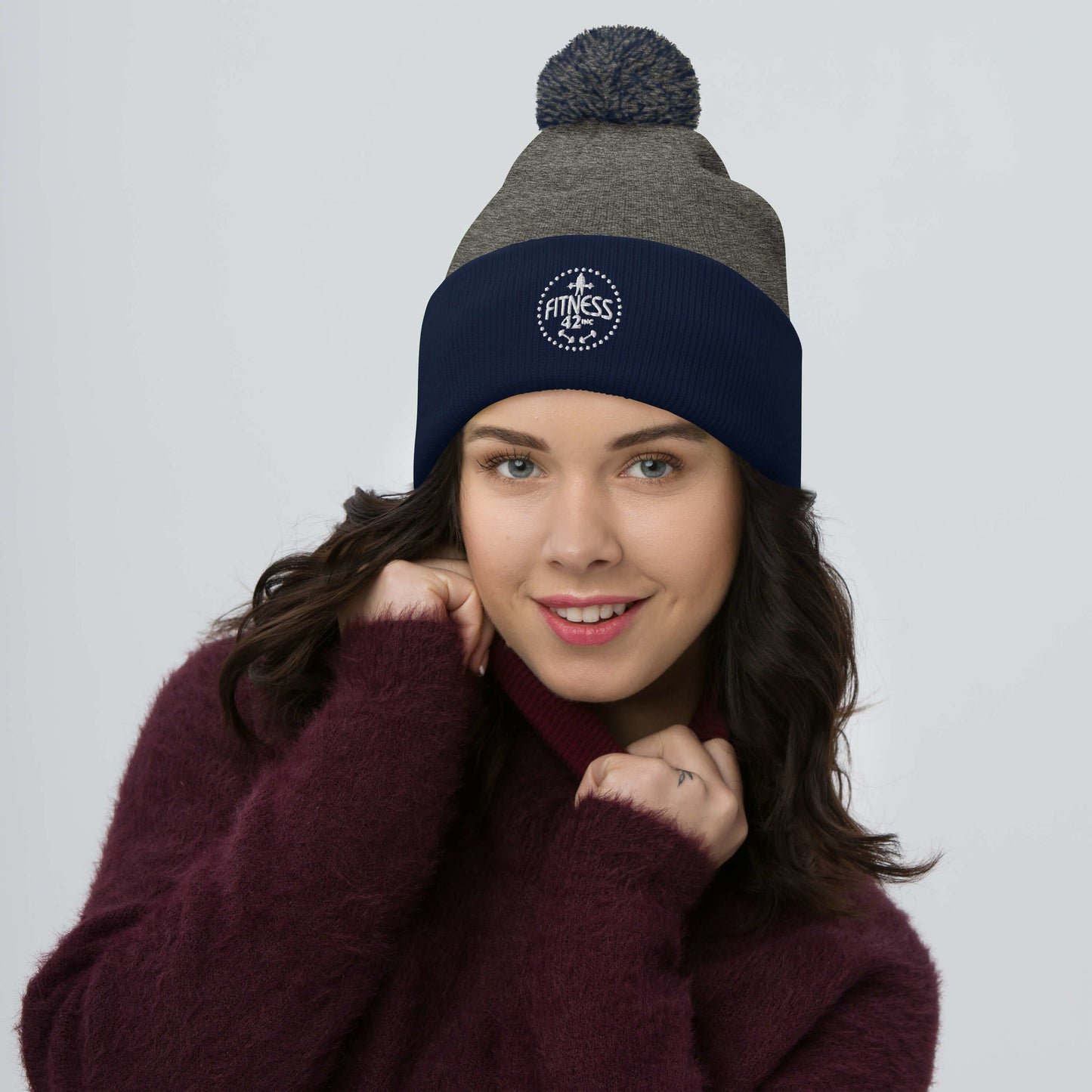 Fitness 42 Star Pom-Pom Beanie