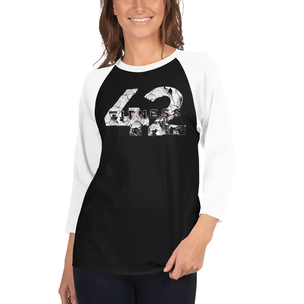 Fitness 42 Broken 3/4 sleeve raglan shirt