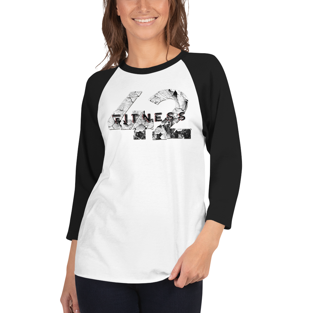 Fitness 42 Broken 3/4 sleeve raglan shirt