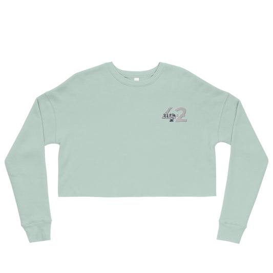 Fitness 42 Embroidered Crop Sweatshirt